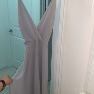 Gray Lulus Dress Polyester